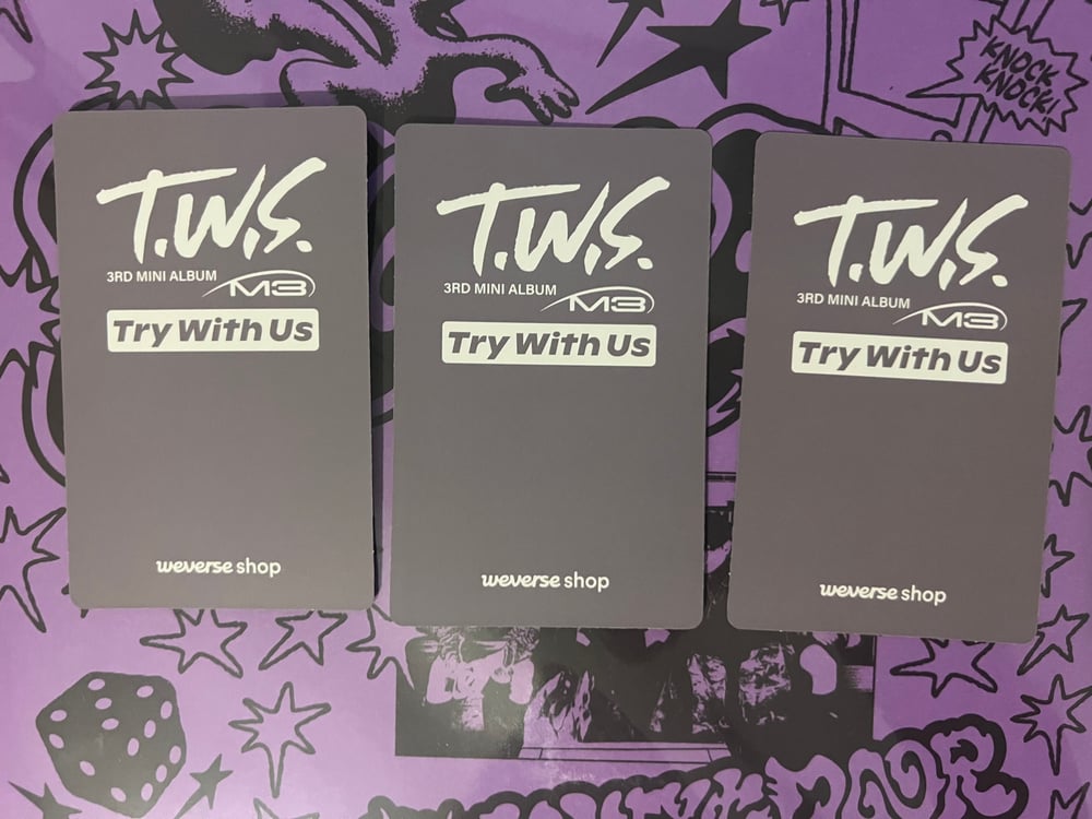 Image of TWS ‘TRY WITH US’ Weverse Shop POB Photocard