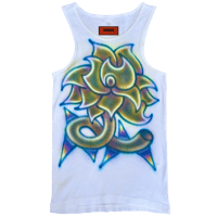 Rose Tank Top White