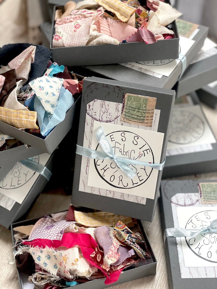 Beautiful Fabric Scrap Boxes | Jessie Chorley the shop
