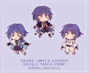 Image of Scaramouche Linked Acrylic Charms