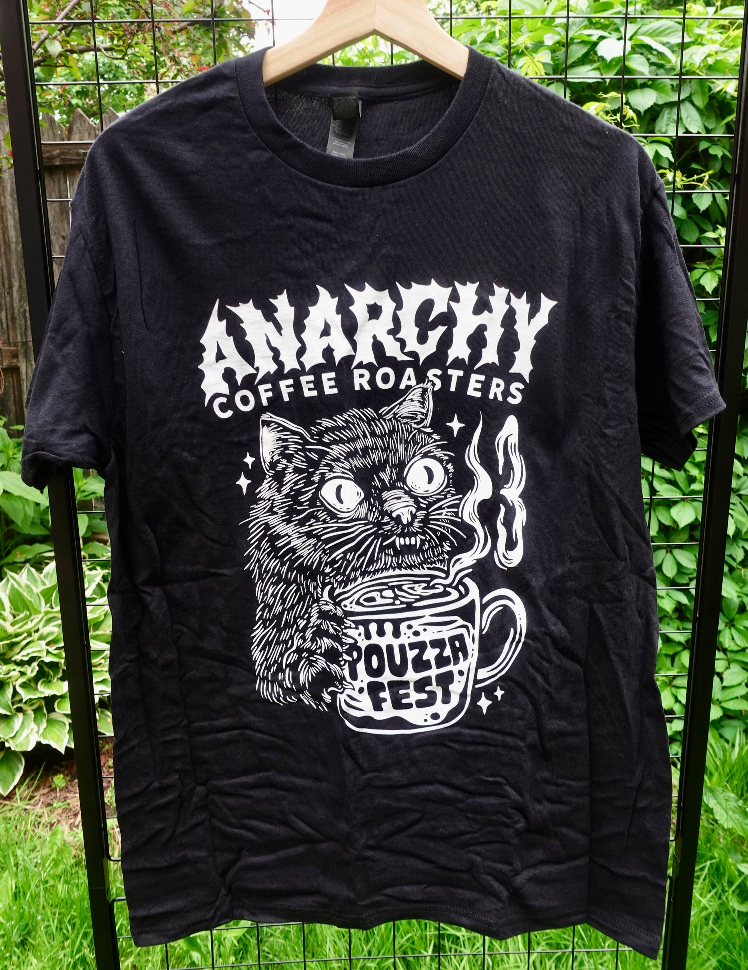 Image of Pouzza x Anarchy Coffee t-shirt