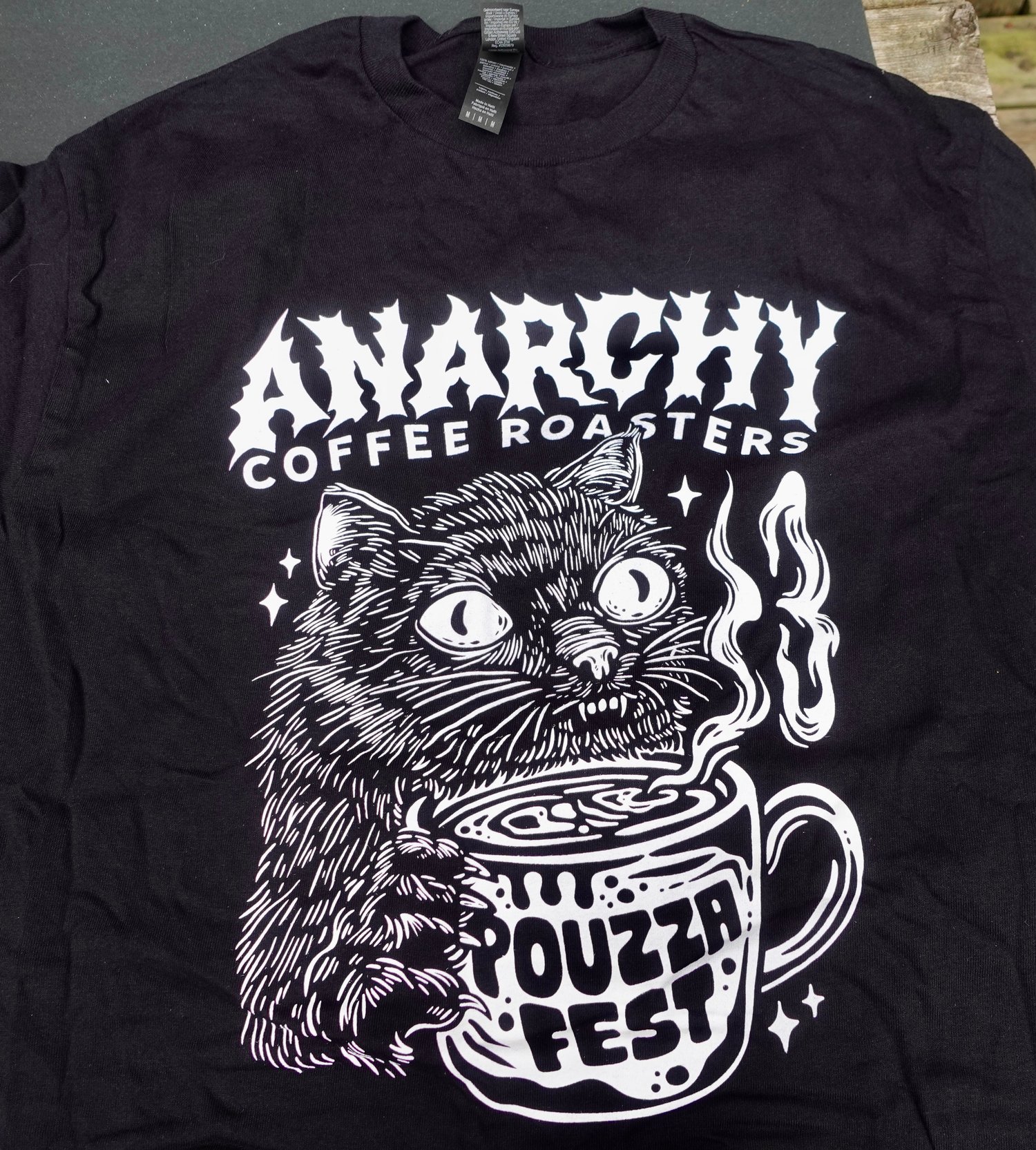 Image of Pouzza x Anarchy Coffee t-shirt