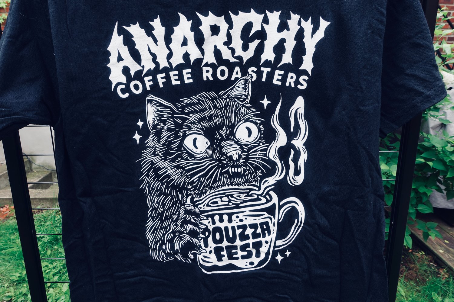 Image of Pouzza x Anarchy Coffee t-shirt