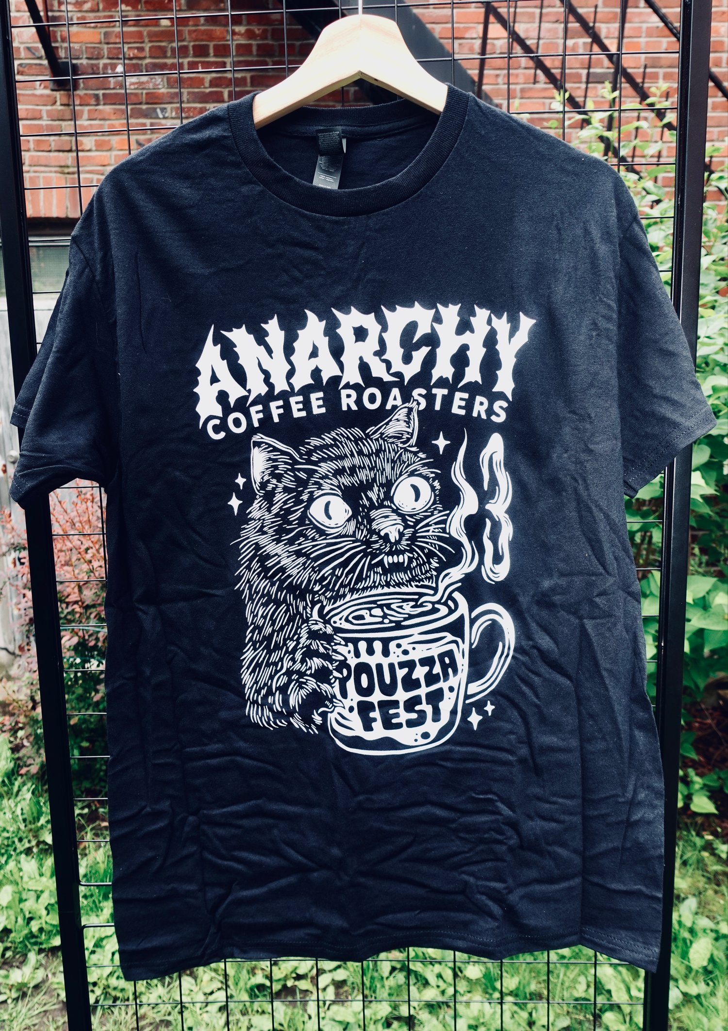 Image of Pouzza x Anarchy Coffee t-shirt 