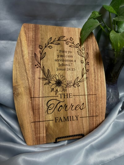 Image of Engraved Acacia Wood Cutting Boards 