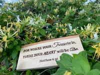 Image 2 of Matthew 6:21 - Basswood Plaque 