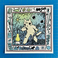 Image 1 of Adventure Cat Mini-Poster