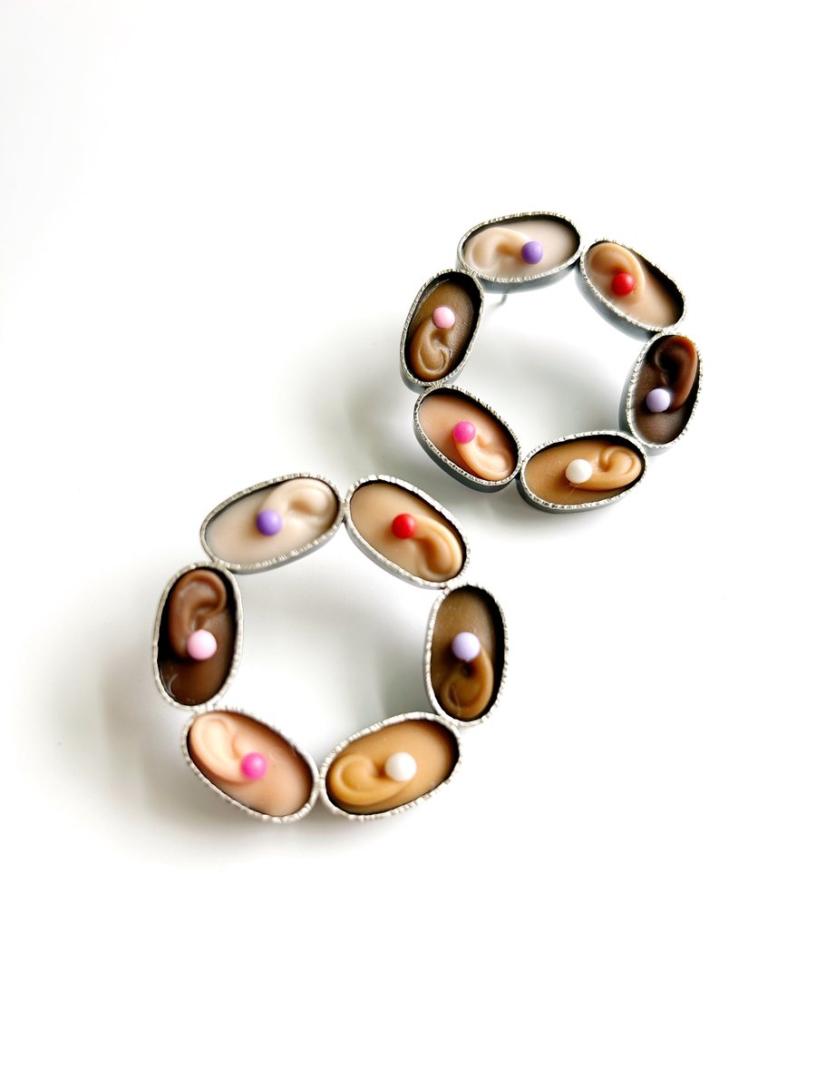 Image of Hearing Circle Earrings