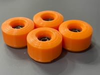 Image 1 of Handboard Wheels - Dual bearing - 95A TPU orange