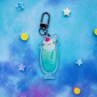 Cream Cat Soda Charm