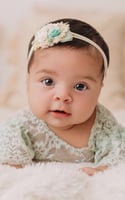 Marine Blossom Baby Headband