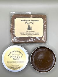 Image 1 of “Pine Tar Salve” & “Pine Tar Goat’s Milk Soap" Set! NEW and ON SALE!