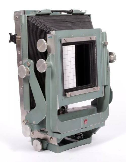 Image of Calumet C1 8X10 camera w/ Caltar 305mm F6.3 lens + holder #5296