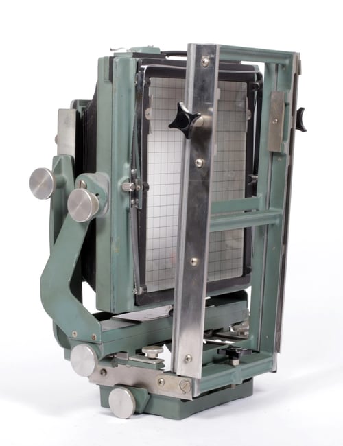 Image of Calumet C1 8X10 camera w/ Caltar 305mm F6.3 lens + holder #5296
