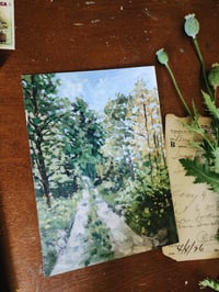 Image 3 of Monet's Woods -Original Acrylic Painting 
