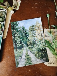 Image 2 of Monet's Woods -Original Acrylic Painting 
