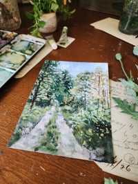Image 4 of Monet's Woods -Original Acrylic Painting 