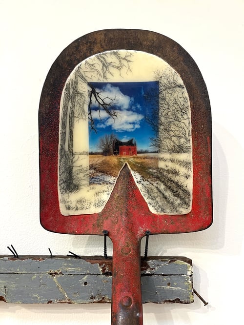 Image of  The Barn Stands for now- Liz Barick Fall