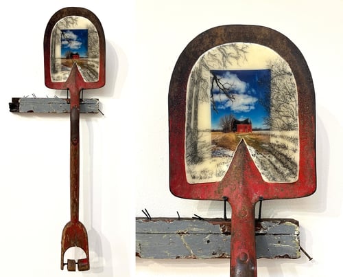 Image of  The Barn Stands for now- Liz Barick Fall