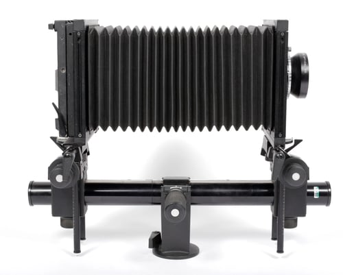Image of Sinar F1 4X5 Camera with Fuji W 210mm F5.6 MC lens + holders +film +FRESNEL #0666