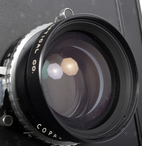 Image of Sinar F1 4X5 Camera with Fuji W 210mm F5.6 MC lens + holders +film +FRESNEL #0666