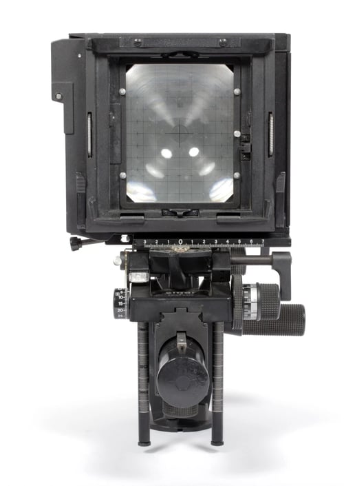 Image of Sinar F1 4X5 Camera with Fuji W 210mm F5.6 MC lens + holders +film +FRESNEL #0666