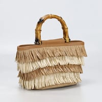 Image 2 of Bamboo Straw Mini Tote 