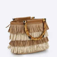 Image 4 of Bamboo Straw Mini Tote 