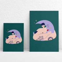 Image 1 of Illustration limitée A5 et A6 - Lune