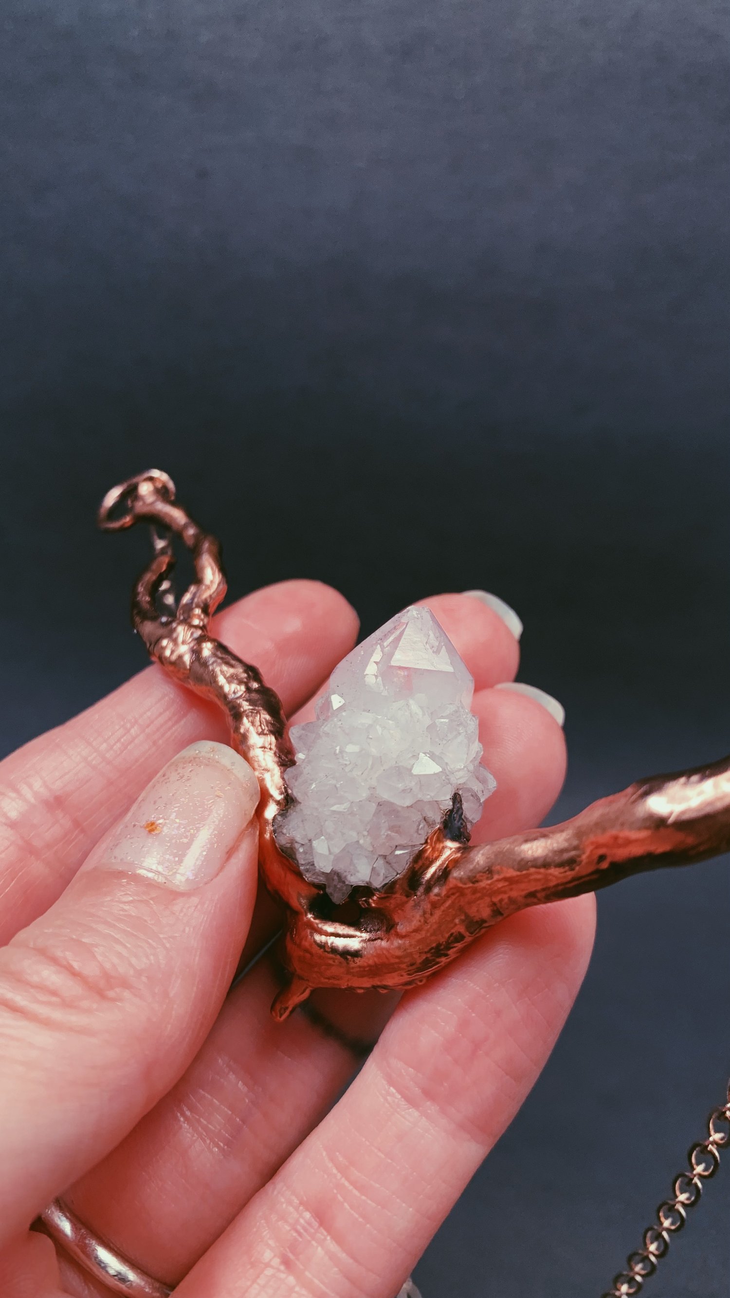 Image of Spirit Amethyst & Tree Root