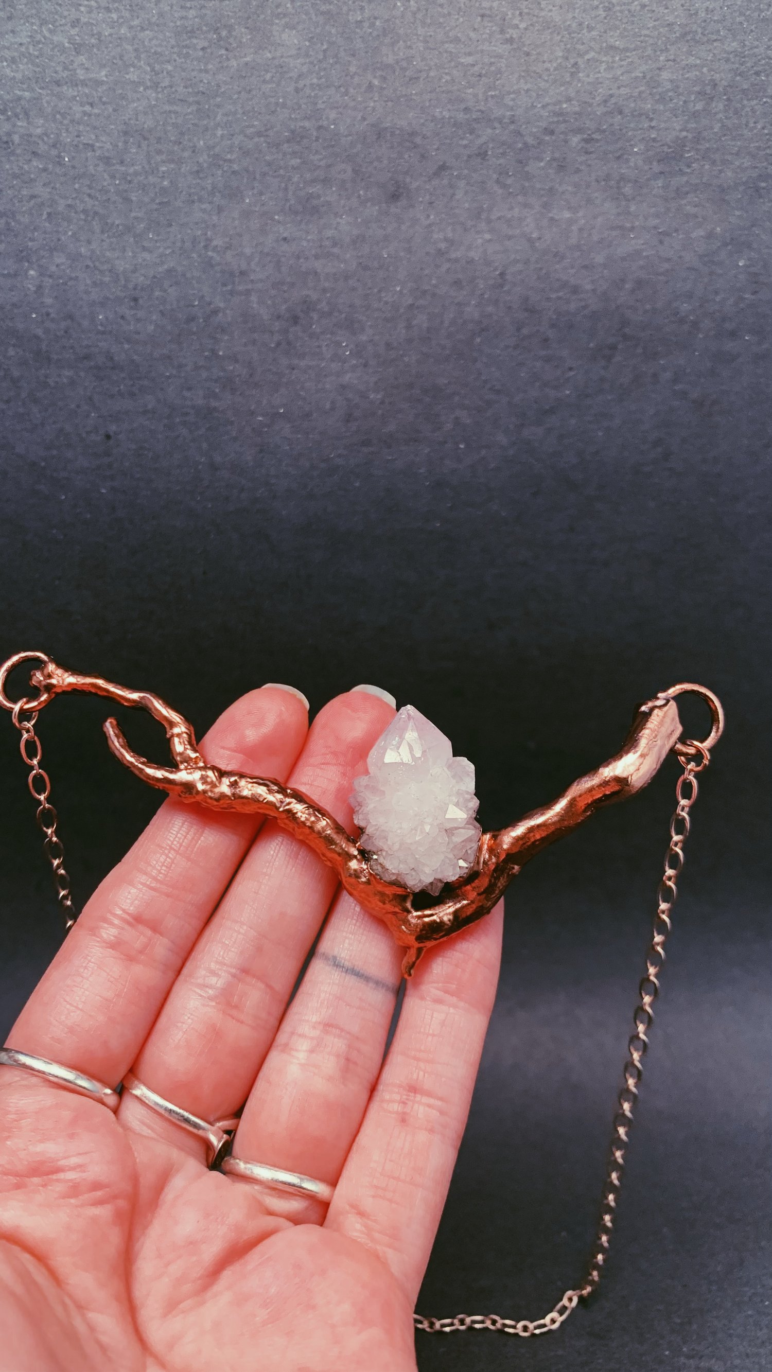 Image of Spirit Amethyst & Tree Root