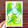 Swamp Guardian Riso Print