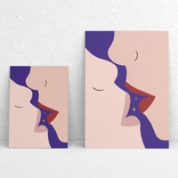 Illustration limitée A5 et A6 - Baiser