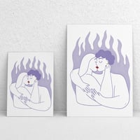 Illustration limitée A5 et A6 - Flamme