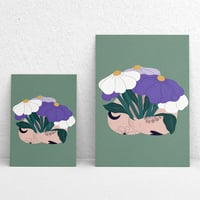 Image 1 of Illustration limitée A5 et A6 - Bouquet de fleurs