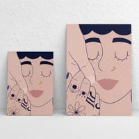 Illustration limitée A5 et A6 - Caresse