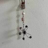 Image 3 of black flower hair clip