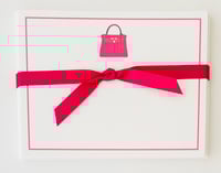 Fuchsia Bag Flat Note Cards