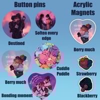 Image 2 of KLanon Button Pins and Magnets [SHIPPING]