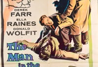 Image 2 of The Man in the Road ORIGINAL theatrical one-sheet (27"x41")