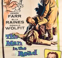 Image 3 of The Man in the Road ORIGINAL theatrical one-sheet (27"x41")