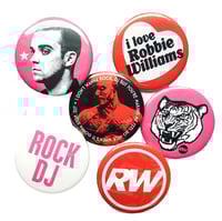 Image 1 of Robbie Williams 2.25" Inch Button Bundle