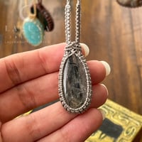 Tourmaline in Quarts pendant 