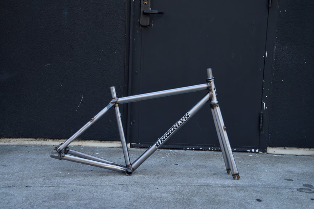 Image of Brooklyn Machine Works V4 Gangsta Track Frameset 2024, Raw