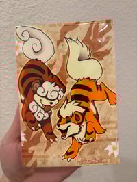 Image 1 of 4x6 Growlithe Mini Print