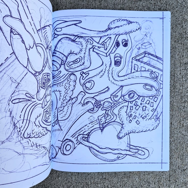 PictureBox Drawings 001 by Peter Saul - SIGNED Image 2