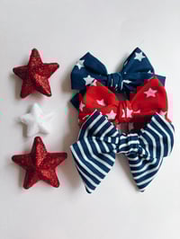 Image 4 of Patriotic Bow SET | quick ship
