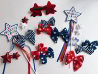 Image 5 of Patriotic Bow SET | quick ship