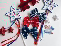 Image 1 of Patriotic Bow SET | quick ship