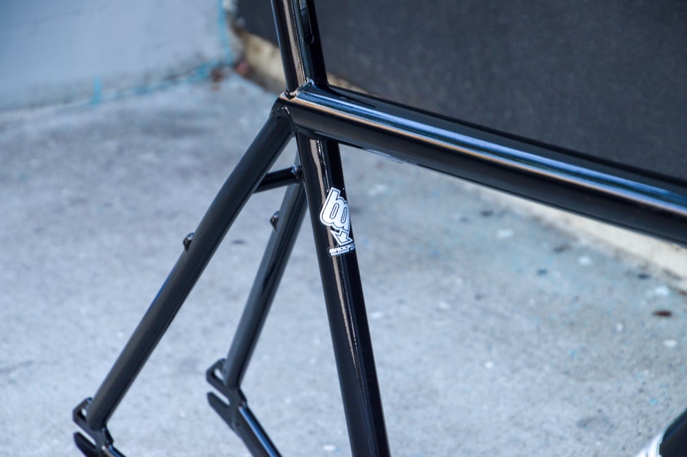 Image of Brooklyn Machine Works V4 Gangsta Track Frameset 2024 - Black